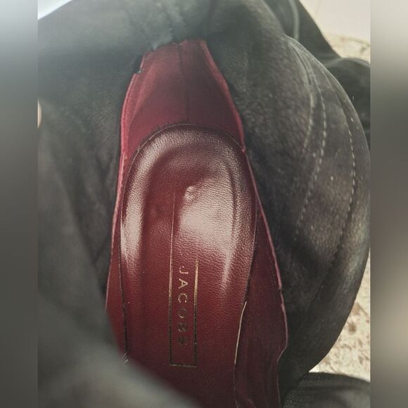 MARC BY MARC JACOBS TALL BOOTS BLACK SUEDE LEATHER Size 39 - Picture 11 of 13